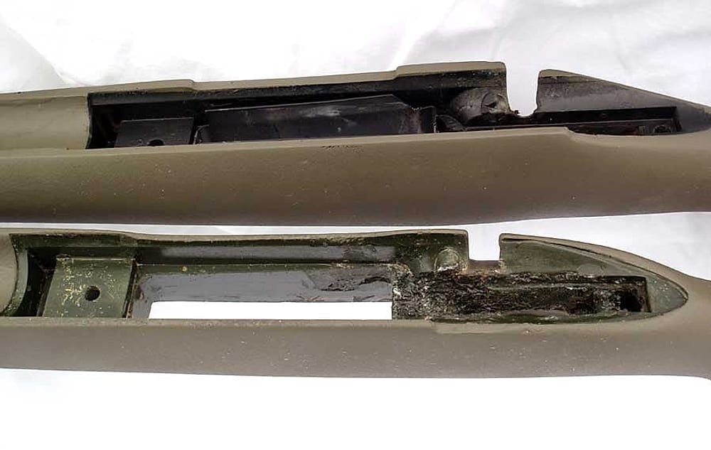 Rifle recoil modification: step 7